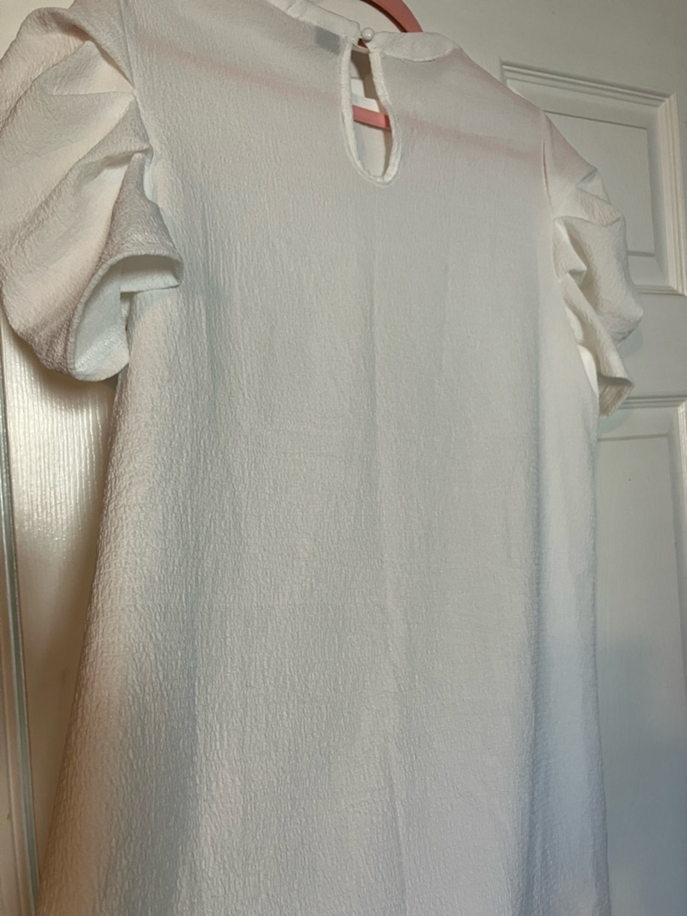 Shein Ruffle Sleeve White Dress M - Picture 5 of 5